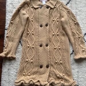 4T Janie and Jack cardigan long knit coat sweater jumper